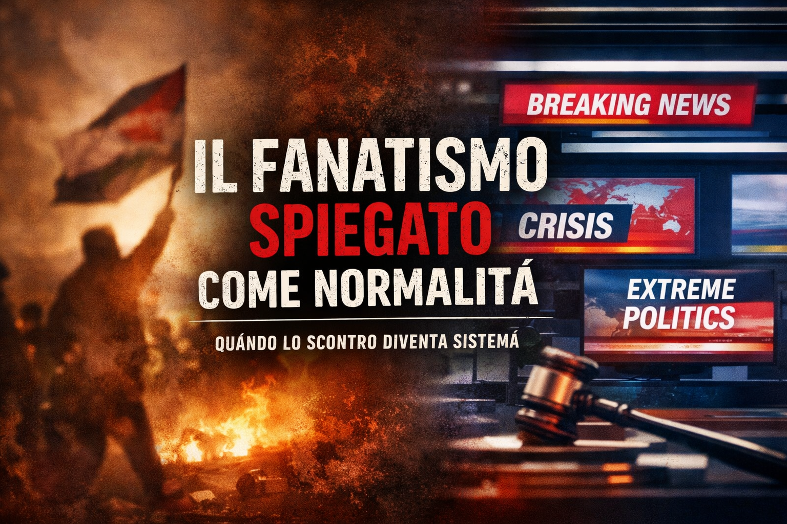 Il fanatismo spiegato come normalità: quando lo scontro diventa sistema